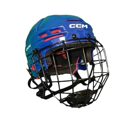 CCM Tacks 70 Helm Combo Senior, Größe:M, Farbe:Blau von CCM