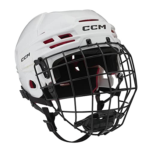 CCM Tacks 70 Helm Combo Senior, Größe:M, Farbe:Weiss von CCM