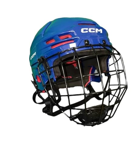 CCM Tacks 70 Helm Combo Senior, Größe:S, Farbe:Blau von CCM