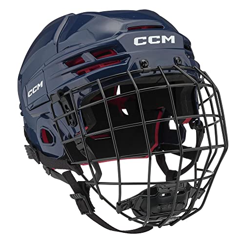 CCM Tacks 70 Helm Combo Senior, Größe:S, Farbe:Navy von CCM