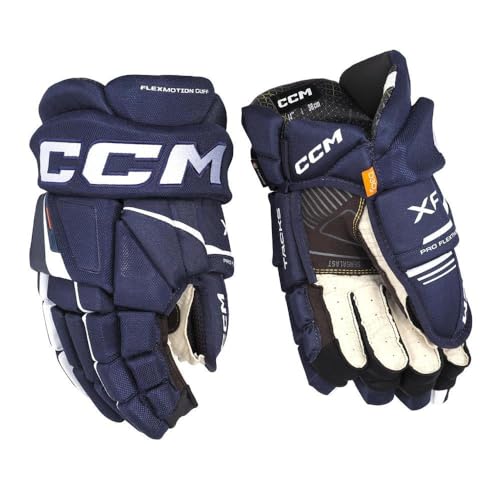 CCM Tacks XF Junior Eishockey Handschuhe (Navy/Weiß, 11 Zoll) von CCM