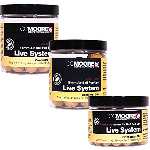 Cc Moore Boilies Pop-Ups Live System Air Ball 15 Mm Boilies Angeln 90007 von CCMoore