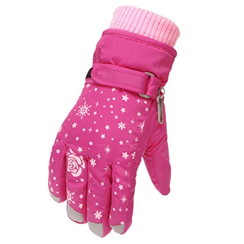 CCOOfhhc Schneehandschuhe Kinder Wasserdicht FäUstlinge Atmungsaktiv Warme Winddichtem Winter-Handschuhe Skating Winterzeit Handschuhe Kinder-Skihandschuhe Snowboarding Junge Mädchen Fausthandschuh von CCOOfhhc