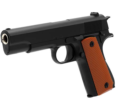 Softair Gun Airsoft Pistole + Munition | Cadofe V11-Black. Profi Vollmetall | 19cm. Inkl. Magazin & unter 0,5 Joule (ab 14 Jahre) von CDF