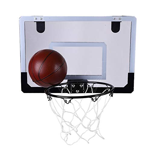 Mini-Basketballkorb, Indoor-Basketballkorb für Kinder, Basketball-Rückwandkorb-Set, an der Tür an der Wand Montierter Basketballkorb von CDQL