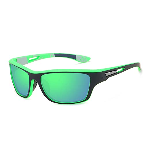 CEAeis Outdoor-Sportsonnenbrille mit blendfreien polarisierten Gläsern, polarisierte Sport-Sonnenbrille für Herren (Green) von CEAeis