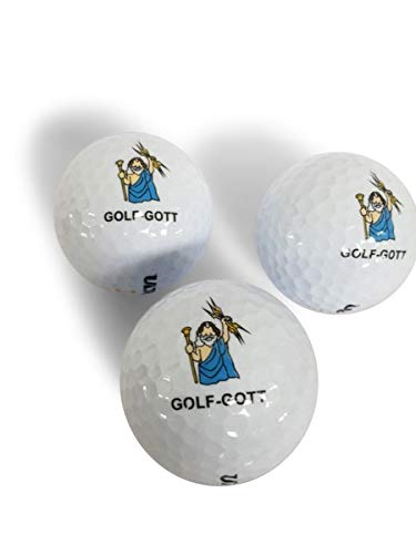 CEBEGO Golfballset Golf-Gott, Golfbälle by, Markengolfbälle im Set,Golfgeschenke Motivgolfbälle Golf-Gott von CEBEGO