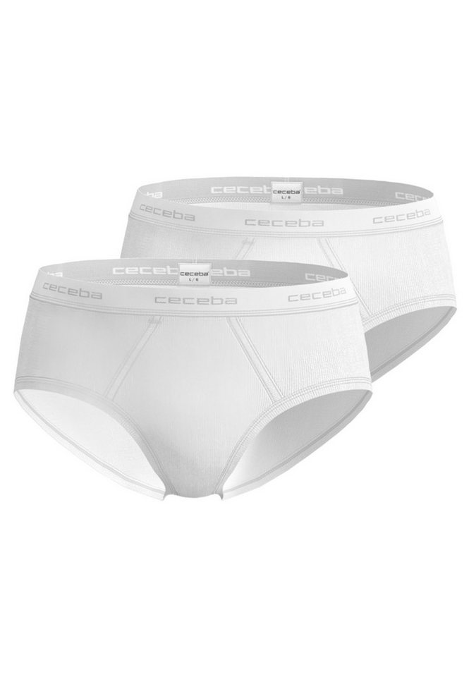 CECEBA Slip CECEBA Herren Slip weiß uni 2er Pack (2-St) von CECEBA