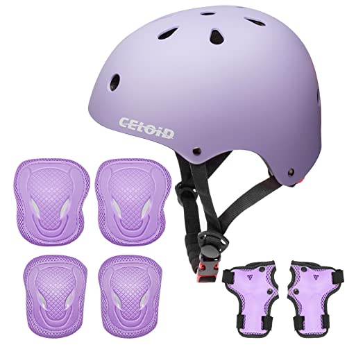 DE-RZ301-Kids Helmet-Set-Violet-S von CELOID