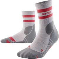 CEP 80's Socks Mid-Cut Outdoorsocken Damen 856 - light grey/red II (34-37) von CEP