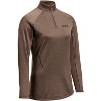 CEP Cold Weather 1/4-Zip langarm Laufshirt Damen 381 - brown L von CEP