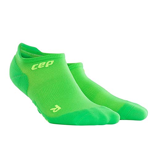 CEP Damen Kompressionssocken - Ultraleichte No Show Socken für Leistung Größe L Viper/Grün von CEP