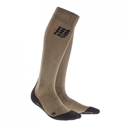 CEP Herren Metalized Kompressionssocken Socken, Dark Gold, V-45-48 EU von CEP