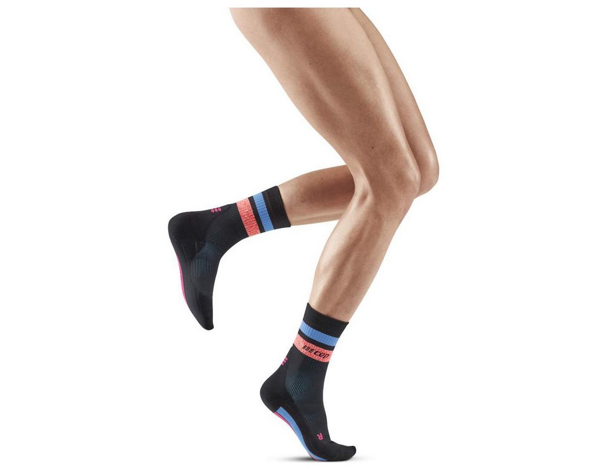 CEP Laufsocken Damen Laufsocken Miami Vibes 80´s Compression Socks von CEP