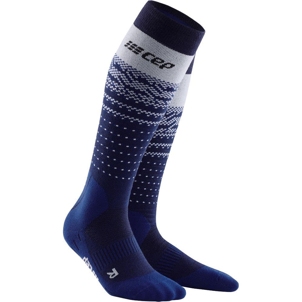CEP Herren Ski Socken THERMO MERINO COMPRESSION blue/grey von CEP