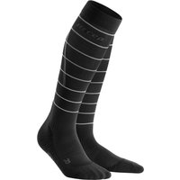 CEP Reflective Kompressions-Socken Damen - Schwarz, Silber, Größe II von CEP