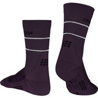 CEP Reflective Mid-Cut Laufsocken Damen 189 - purple IV (43-46) von CEP