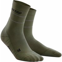 CEP Reflective Mid-Cut Laufsocken Damen 790 - dark green IV (43-46) von CEP