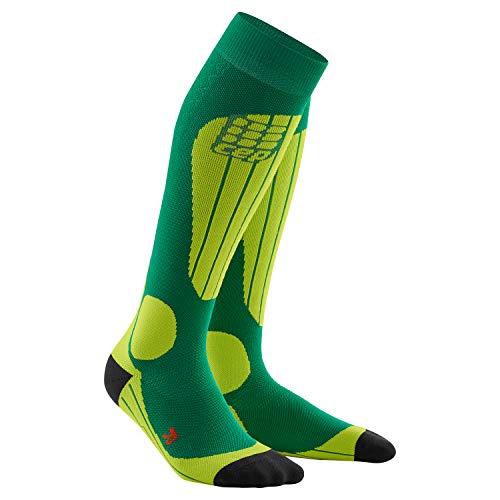 CEP – SKI Thermo Socks, Skisocken in grün, Größe III für Damen, Kompressionsstrümpfe Made by medi von CEP
