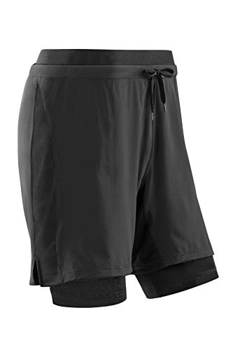 CEP – Training 2IN1 Shorts für Herren | Kurze Trainingshose mit gezielter Kompression in schwarz | Größe L von CEP