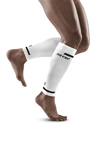 CEP - The Run Compression Calf Sleeves für Herren | Stulpen für die Beine | Kompressionsstulpen Herren in weiß zur effektiven Muskelaktivierung der Wade | Gr. IV | L von CEP