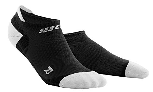 CEP – Ultralight Compression NO Show Socks für Damen | Knöchelhohe Sportsocken mit Kompression in schwarz/hellgrau | Größe IV von CEP