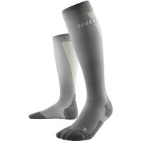 CEP Ultralight lange Laufsocken Damen 855 - grey/lime III (37-40) von CEP