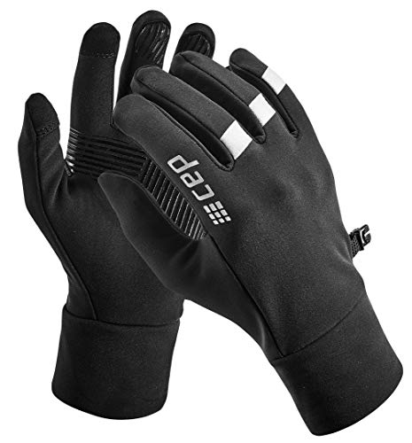 CEP - WINTER RUN GLOVES | Dünne Handschuhe für warme Hände bei kaltem Wetter für Damen und Herren in schwarz Größe L von CEP