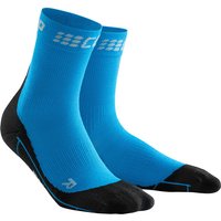 CEP Winter Short Socks Women electric blue/black II von CEP