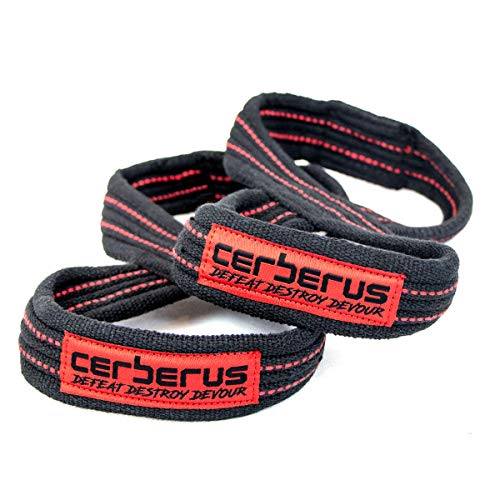 Cerberus Strength Elite Double Loop Abbildung 8 Lifting Straps (Paar) (XL) von CERBERUS Strength