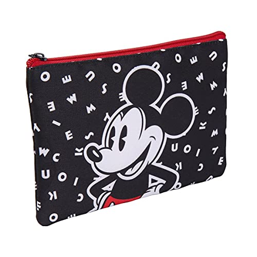 CERDÁ LIFE'S LITTLE MOMENTS - Make-up-Tasche für Damen, Mickey-Maus-Motiv, offizielles Disney - Kosmetik-Organizer Aufbewahrung - Handtasche GeldböRse ReißVerschluss - Federmäppchen -Schulzubehör von CERDÁ LIFE'S LITTLE MOMENTS