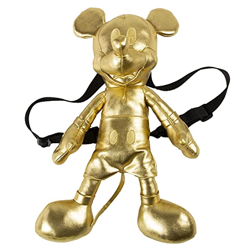 CERDÁ LIFE'S LITTLE MOMENTS - Mickey Mouse Rucksack Kinder Gold Kuscheltier Kinderrucksack Mädchen - Offizielle Disney Lizenz Einheitsgröße von CERDÁ LIFE'S LITTLE MOMENTS