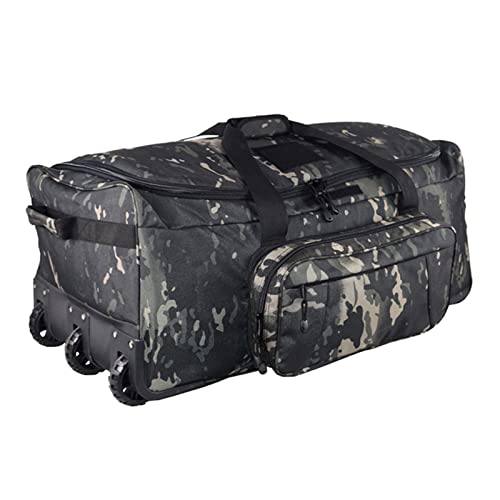 CHAIYU Outdoor-Rucksack, 124 l, großes Fassungsvermögen, Outdoor-Camping-Reisetasche, großer Trolley, wasserdichtes Nylon, praktische Reise-Handtaschenaufbewahrung, Militärtasche von CHAIYU