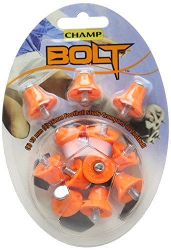 Champ Bolt - Stollen für Fußballschuhe 12 Stück - Orange 405164 von CHAMP