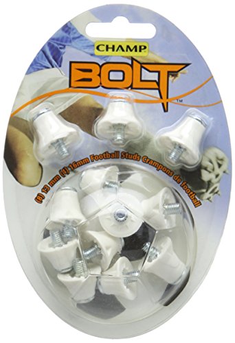 Champ Bolt - Stollen für Fußballschuhe 12 Stück - Weiß 405225 von CHAMP