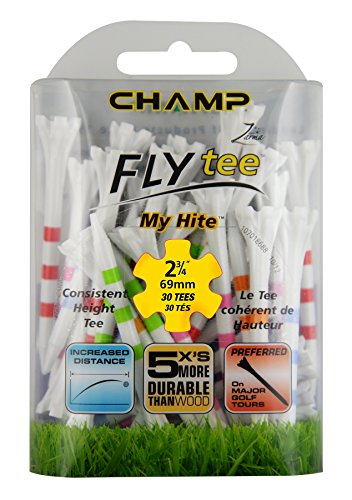 Champ Unisex-Erwachsene Golf-Tees, Weiß/gemischte Farben mit Streifen, 2-3/4" von CHAMP