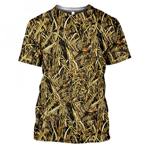 CHANYI Herren 3D Druck T-Shirt Outdoor Jagd Camouflage T-Shirt Herren 3D Druck Sommer Cool Tops Sport Camp Gym T-Shirts Shirts Herrenbekleidung von CHANYI