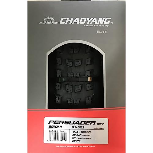 CHAOYANG Unisex-Adult 6938112676056 Tyre 29x2,4 Persuader Dry 60TPI Tubeless Ready BtoB, Schwarz von CHAOYANG
