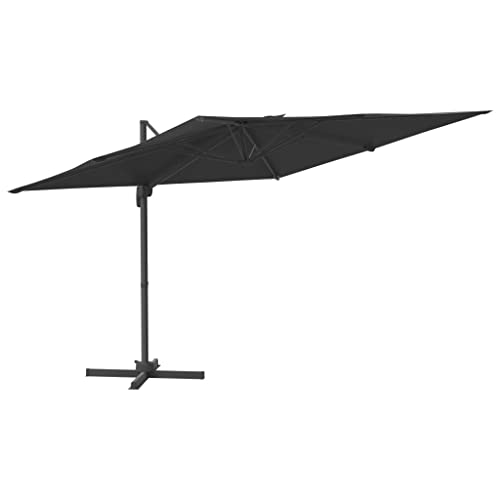 CHCWR Garten Parasole Cantilever Dach mit LED -Leuchten Garten Sonnenschatten Außenparasol Outdoor Parasole von CHCWR