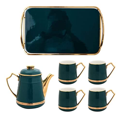 CHCWR Tee -Set Tee Tassen Teekanne Set Keramik Teetasse Set Nordic Light Luxury kaltes Kessel Zuhause Einfacher Phnom Penh Tee Tasse Tee -Getränke Set mit Tablett Tee Tasse Set Tea Topf CHCWR Tee -Set Tee Tassen Teekanne Set Keramik Teetasse Set Nordic Light Luxury kaltes Kessel Zuhause Einfacher Phnom Penh Tee Tasse Tee -Getränke Set mit Tablett Tee Tasse Set Tea Topf von CHCWR