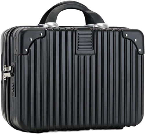 CHEKZ Geschäftsreisegepäck, Handgepäck, wiederaufladbarer Funktions-Design-Koffer, Damen-Passwort-Boarding-Leichtkoffer,Black von CHEKZ