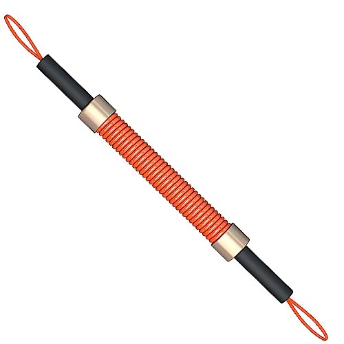 Power Twister, 100kg Biegehantel, Profi Spring Expander, Oberkörper Krafttrainingsstange, für Schulter-, Arm-, Brust-, Unterarm- und Bizepsübungen ( Size : Orange-60KG ) von CHEKZ