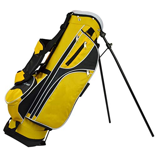 CHENG BAG Golftasche, Im Freien Regendicht Hohe Kapazität rutschfest Gummibasis 4 Unabhängige Buchsen für Unisex Kinder Anfänger (Farbe : Gelb, größe : 76 * 22 * 28cm) von CHENG BAG