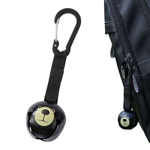 CHENNAN Anti Bär Glocken, Laute Bärenglocken, Camping Bär Glocken, Outdoor-Camping-Windspiel, Bärenglocke zum Aufhängen am Gürtel, Verschleißfeste Bärenglocken, für Camping, Wandern, Outdoor (D1) von CHENNAN
