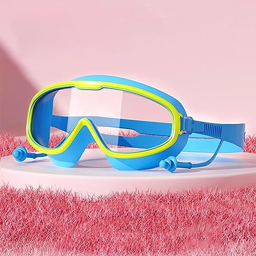 CHENRI HD großem Rahmen wasserdicht und beschlagfrei Schwimmbrille, Anti-Fog Schwimmbrille, Taucherbrille, Große Linse Anti Fog Schwimmbrille, Wassersport Antibeschlag Schwimmbrille für Kinder (C) von CHENRI