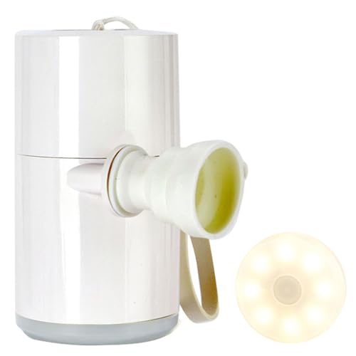 Portable Air Pump+Camping Light, Tragbare Luftpumpe mit Campinglampe, Elektrische Luftpumpe Luftmatratze 2 in 1 Schnelle Inflate Deflate, Aufladbar Luftpumpe für Luftkissen, Schwimmring (Weiß) von CHENRI