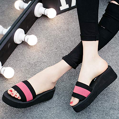 CHENSIYU Plateau Sandalen Damen Offener Zeh Mädchen Sandalen Pantolette Slippers Schlappen Weiche Freizeit Riemchensandalen von CHENSIYU