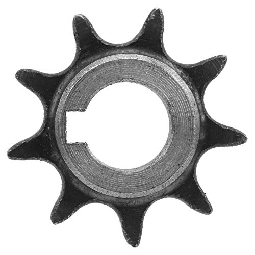 CHICIRIS 9 Zahnrad, 06B 9 Zähne mit Schlüsselnut 10 mm Innendurchmesser Stahl Motor Zahnrad von Keenso