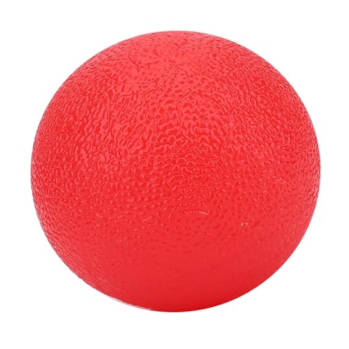 CHICIRIS Fingerkraft-Griffball, Strukturierte Oberfläche, Tragbar für Handtherapie-Übungen, Stressabbau (Rot) von CHICIRIS