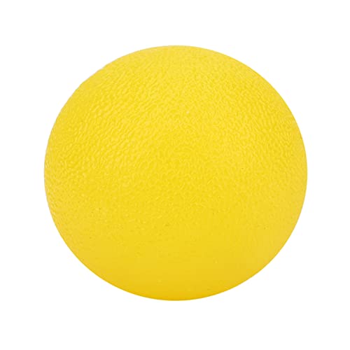 CHICIRIS Fingerkraft-Griffball, Strukturierte Oberfläche, Tragbar für Handtherapie-Übungen, Stressabbau (Yellow) von CHICIRIS